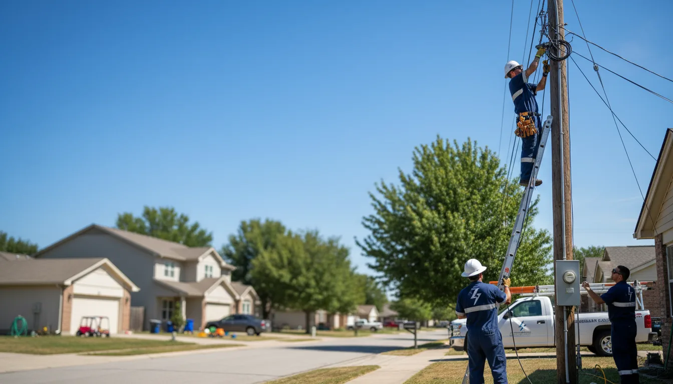 Residential electrician providing installation services in Hoskins, NE